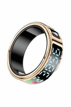 FITPADDY Smart ring med LCD-skærm XS^Dame Træningsredskaber & Udstyr|Træningsredskaber & Udstyr