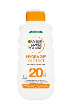 Garnier Ambre Solaire Hydra 24 Timer Protect Sun Protecting Milk SPF20 For Normal Skin 175 Ml^ Solbeskyttelse