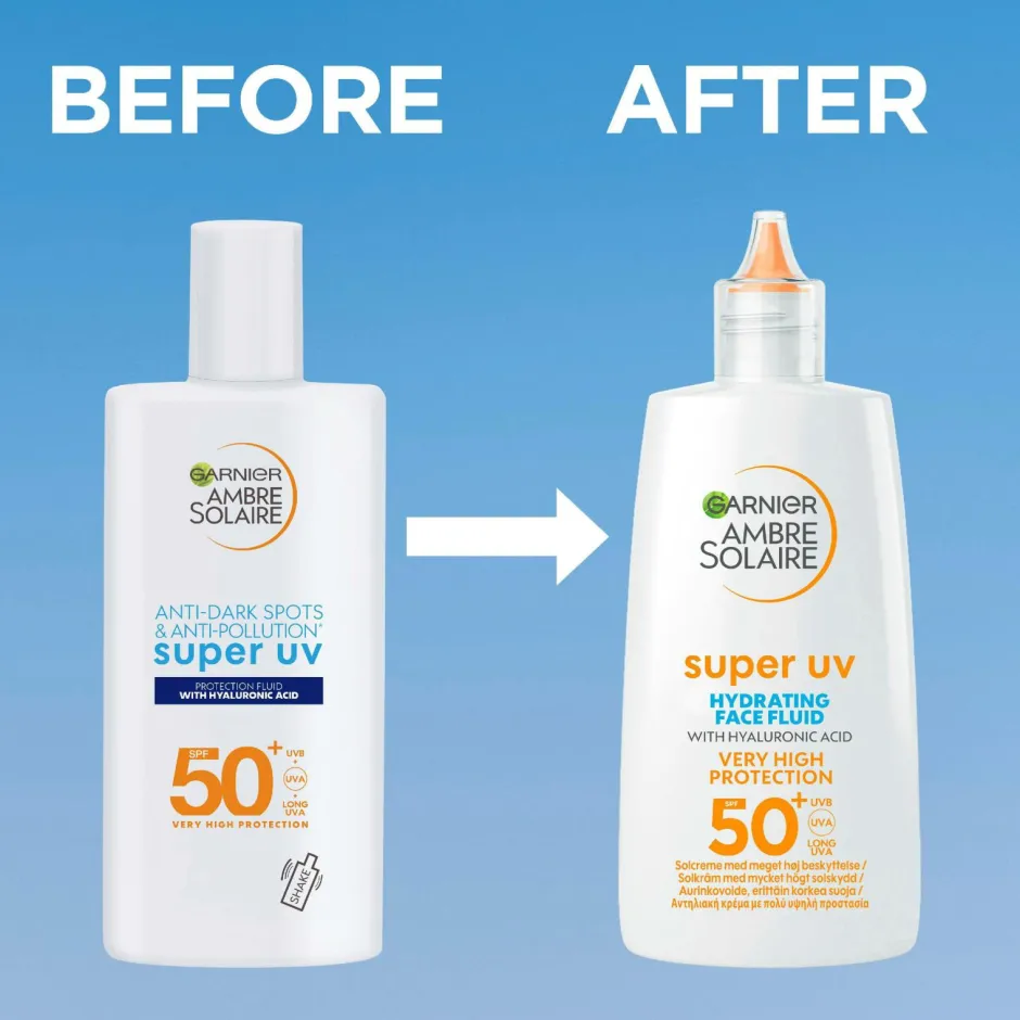 Garnier Ambre Solaire Sensitive Advanced Super UV Fluid 40 ml^ Solbeskyttelse