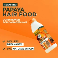 Clearance Fructis Hair Food Papaya Conditioner For Damaged Hair 350 Ml Hår|Hår