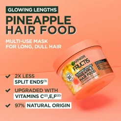 Fructis Hair Food Pineapple Hair Mask For Dull Hair 400 Ml Hår|Hår