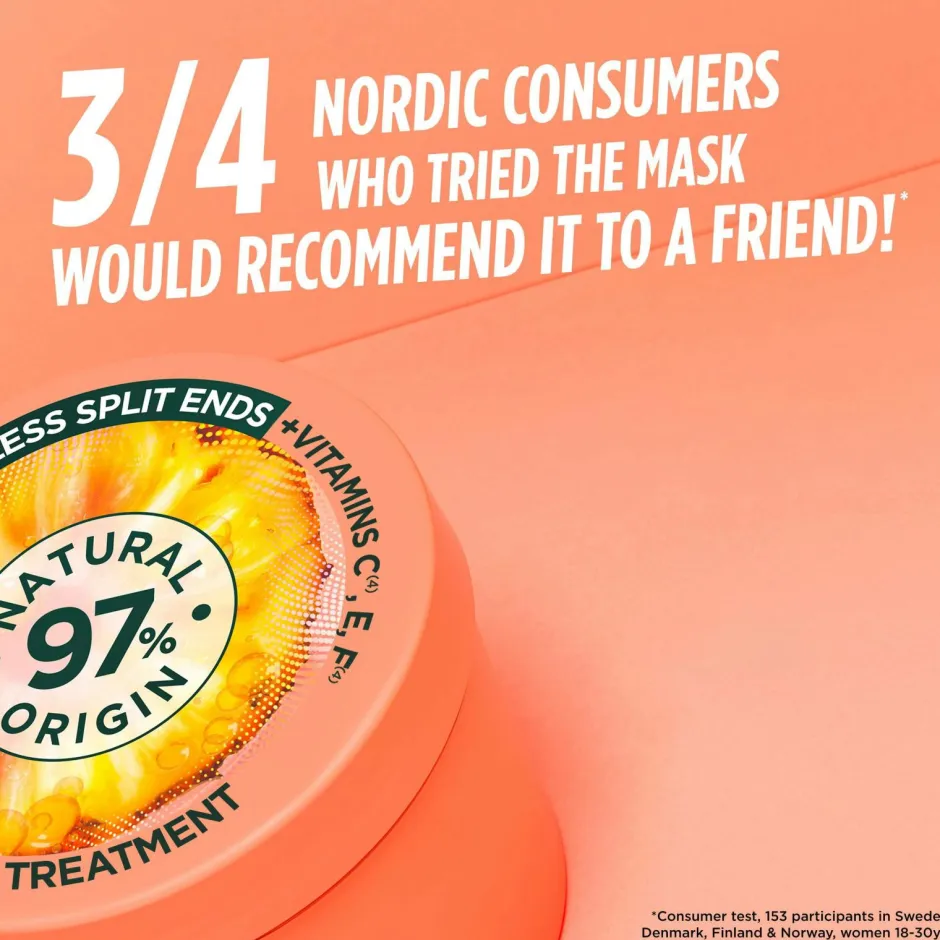 Fructis Hair Food Pineapple Hair Mask For Dull Hair 400 Ml Hår|Hår