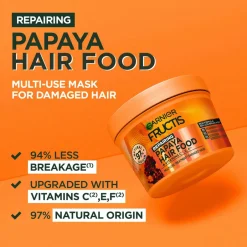 Online Fructis Hair Food Papaya Hair Mask For Damaged Hair 400 Ml Hår|Hår