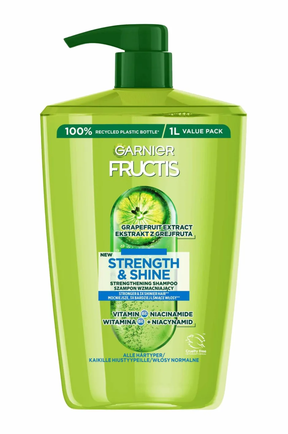 New Fructis Strength & Shine Shampoo For All Hair Types Hårpleje