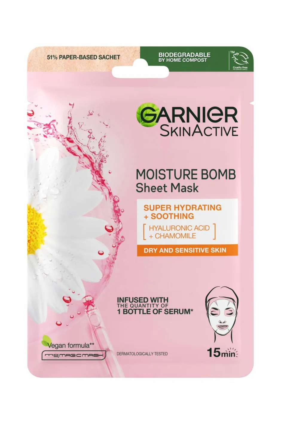 Skinactive Moisture Bomb Super Hydrating & Soothing Sheet Mask For Sensitive Skin Ansigtspleje|Ansigtspleje