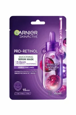 Garnier Skinactive Pro-Retinol Smoothing Serum Sheet Mask For All Skin Types^ Ansigtspleje|Ansigtspleje