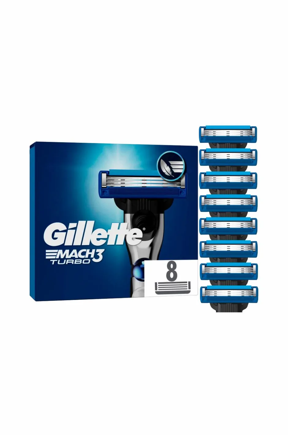 Barberblad Mach3 Turbo 8-pak Barbering|Barbering