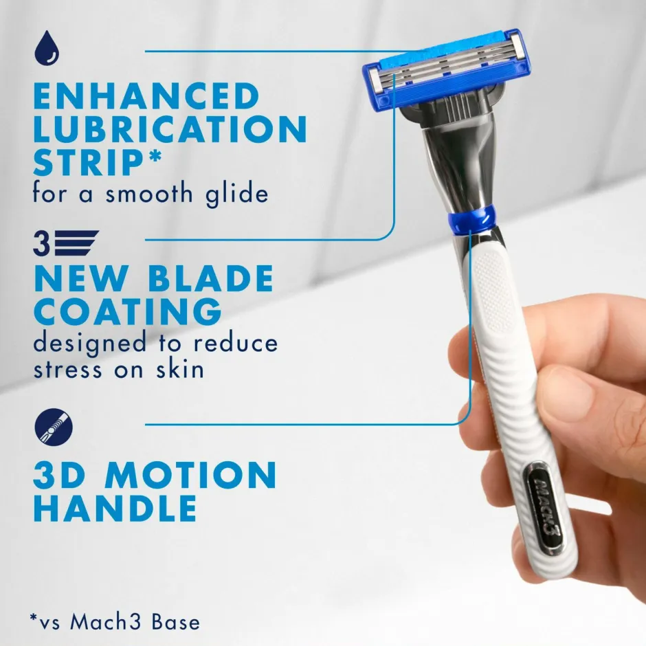 Barberblad Mach3 Turbo 8-pak Barbering|Barbering