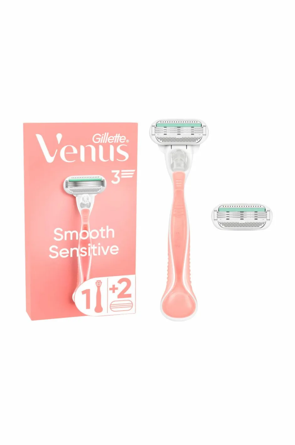 Clearance Udjævningsplan Smooth Sensitive + 2 barberblade Hårfjerning