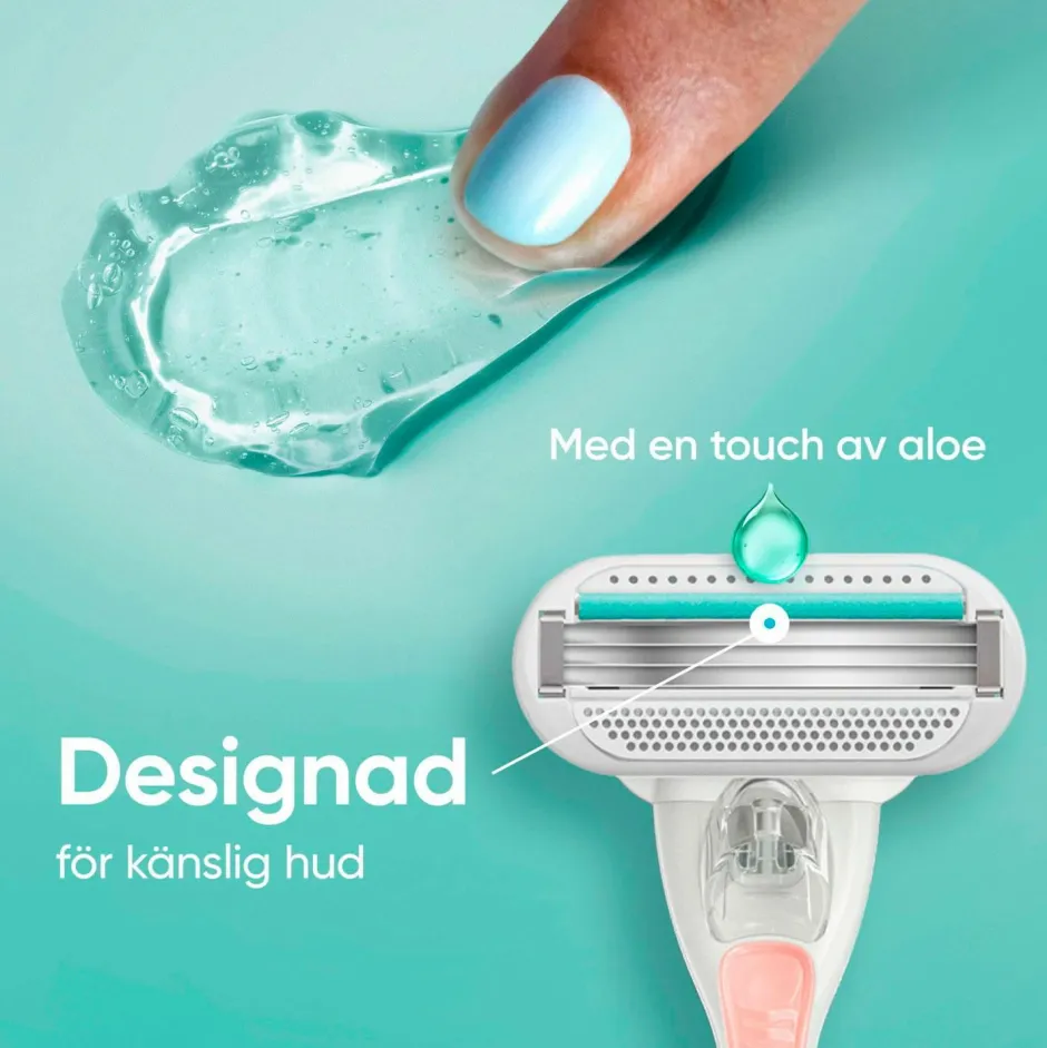 Clearance Udjævningsplan Smooth Sensitive + 2 barberblade Hårfjerning