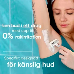 Gillette Udjævningsplan Pro Smooth Sensitive + 3 barberblade^ Hårfjerning