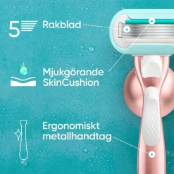 Gillette Udjævningsplan Pro Smooth Sensitive + 3 barberblade^ Hårfjerning