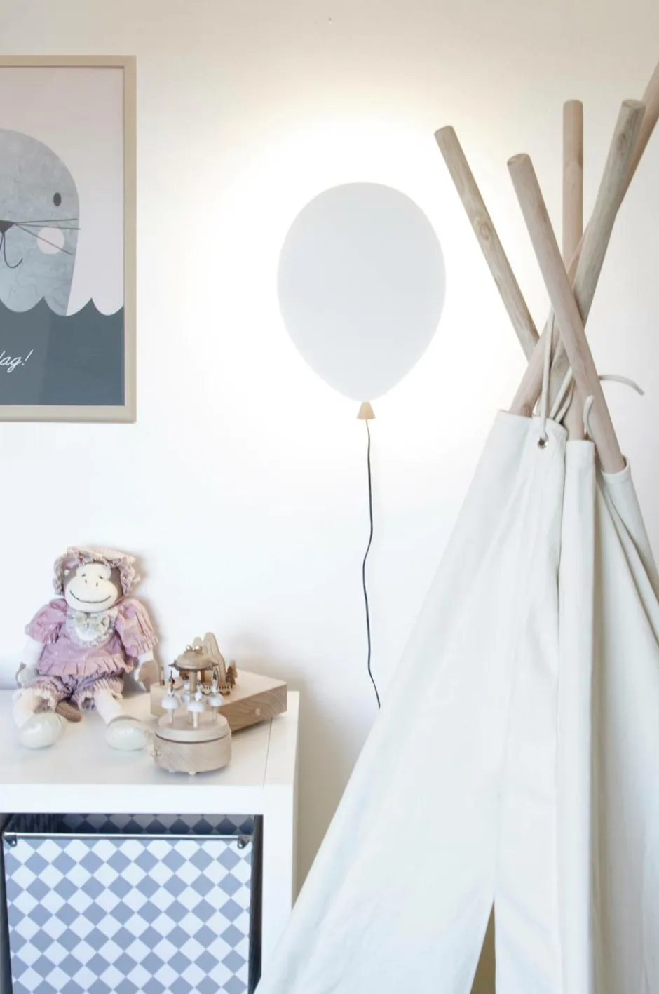 Væglampe Balloon Børn Børnelamper