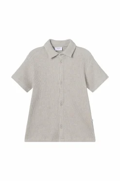New Skjorte grAlfred Waffle SS Shirt Børn Skjorter