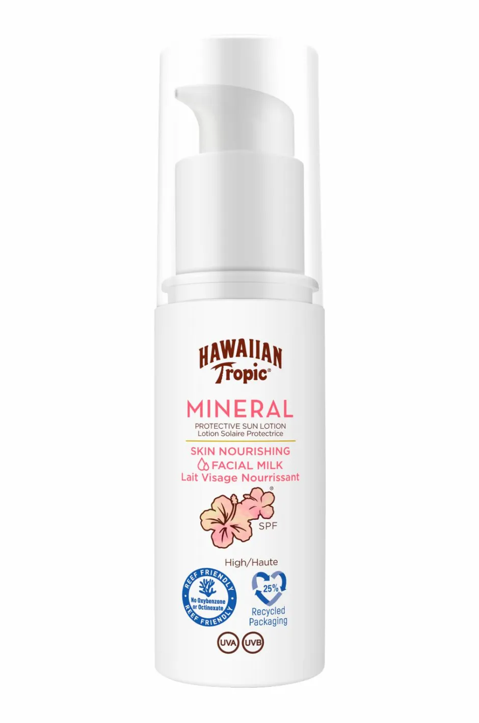 Hawaiian Tropic Mineral Sun Milk Face SPF30 50 ml^ Solbeskyttelse