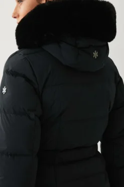 Áhkká Dunfrakke Gold Long Down Coat Matte^Dame Jakker & Frakker