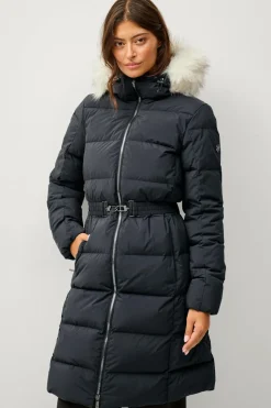 Áhkká Dunfrakke Gold Mid Down Coat Matte^Dame Overtøj|Overtøj
