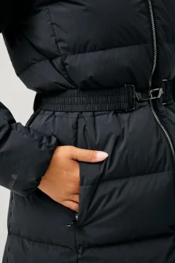 Áhkká Dunfrakke Gold Mid Down Coat Matte^Dame Overtøj|Overtøj