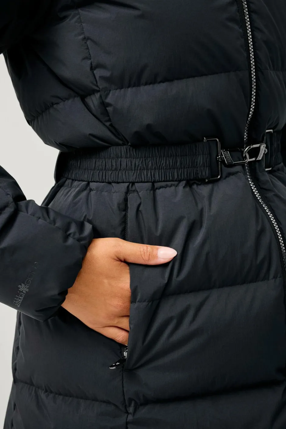 Áhkká Dunfrakke Gold Mid Down Coat Matte^Dame Overtøj|Overtøj