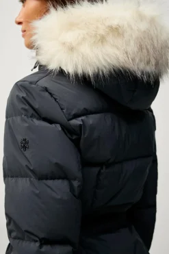 Áhkká Dunfrakke Gold Mid Down Coat Matte^Dame Overtøj|Overtøj