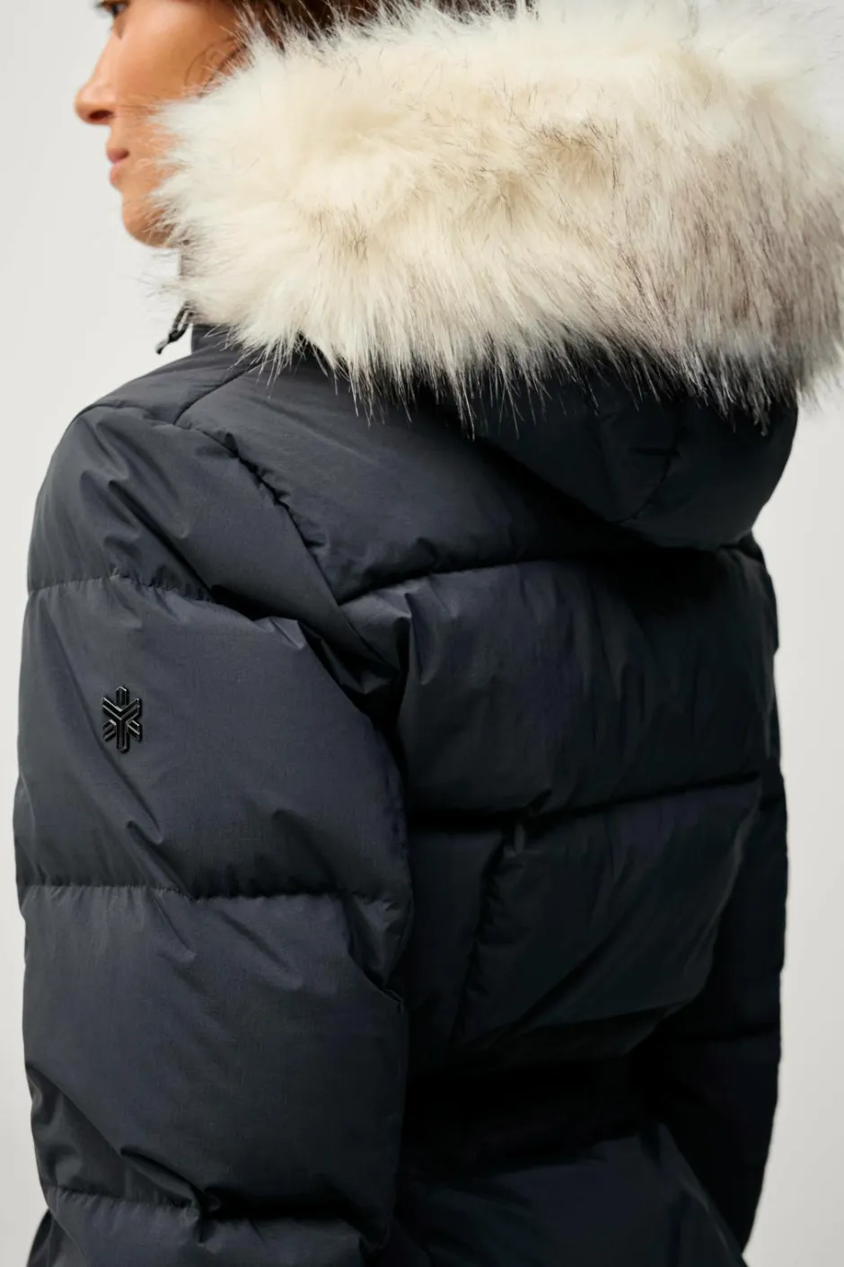Áhkká Dunfrakke Gold Mid Down Coat Matte^Dame Overtøj|Overtøj