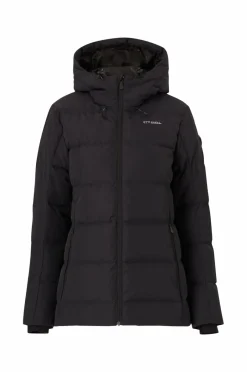 Clearance Dunjakke Down Jacket w Hood Dame Overtøj|Overtøj