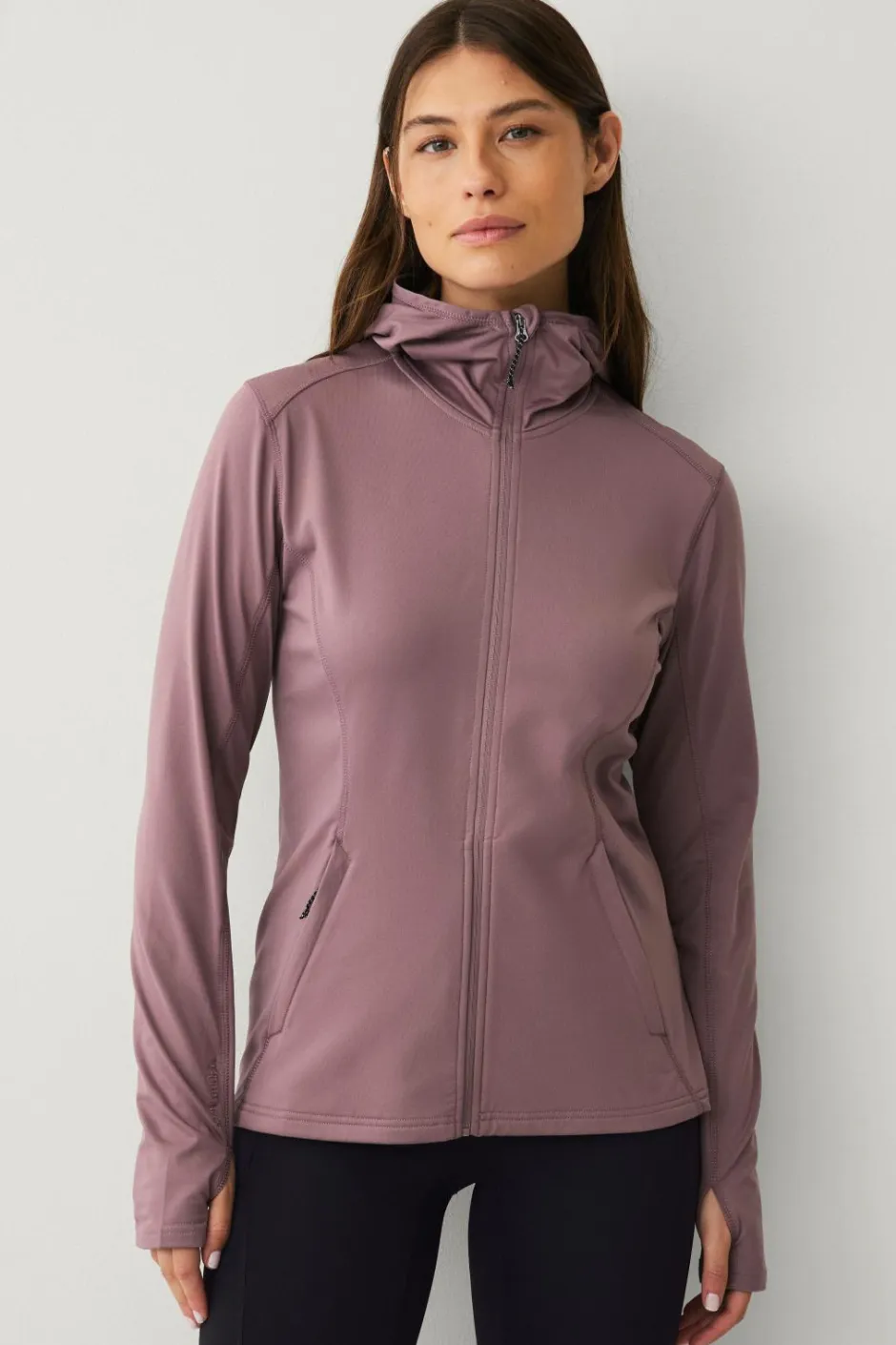 Áhkká Hættetrøje Power Fleece FZ Hoodie^Dame Træningstøj|Træningstøj
