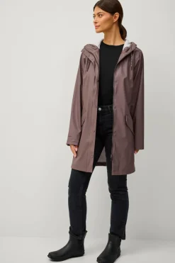 Online Regnjakke PU Parka W Dame Overtøj|Overtøj