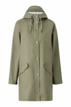 Hot Regnjakke PU Parka W Dame Regntøj
