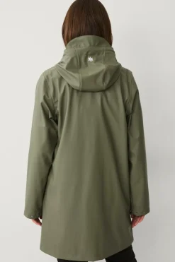 Hot Regnjakke PU Parka W Dame Regntøj