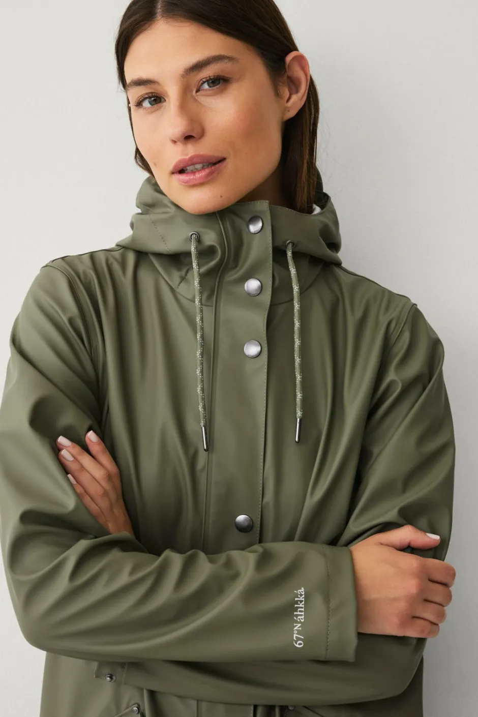Hot Regnjakke PU Parka W Dame Regntøj
