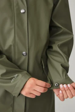 Hot Regnjakke PU Parka W Dame Regntøj
