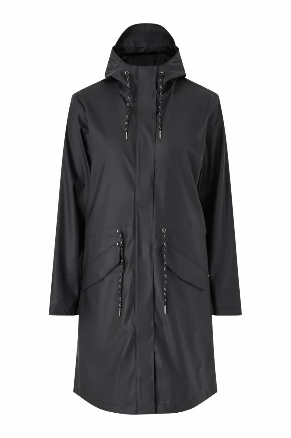 Sale Regnparka Rain Waist Parka PU Dame Overtøj|Overtøj