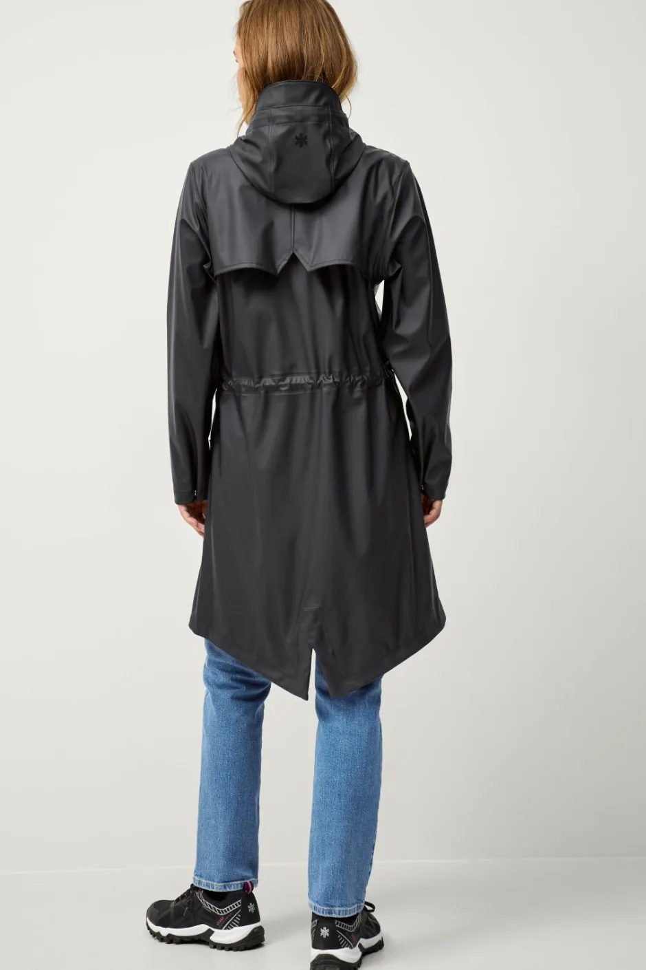 Sale Regnparka Rain Waist Parka PU Dame Overtøj|Overtøj