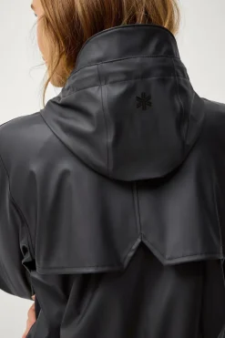 Sale Regnparka Rain Waist Parka PU Dame Overtøj|Overtøj