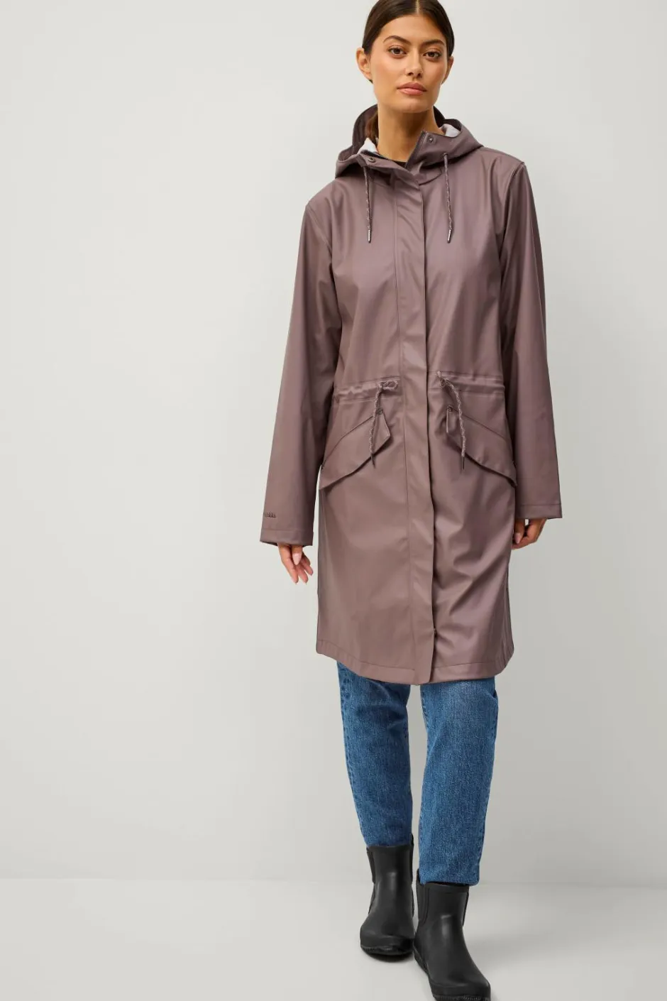Áhkká Regnparka Rain Waist Parka PU^Dame Regntøj