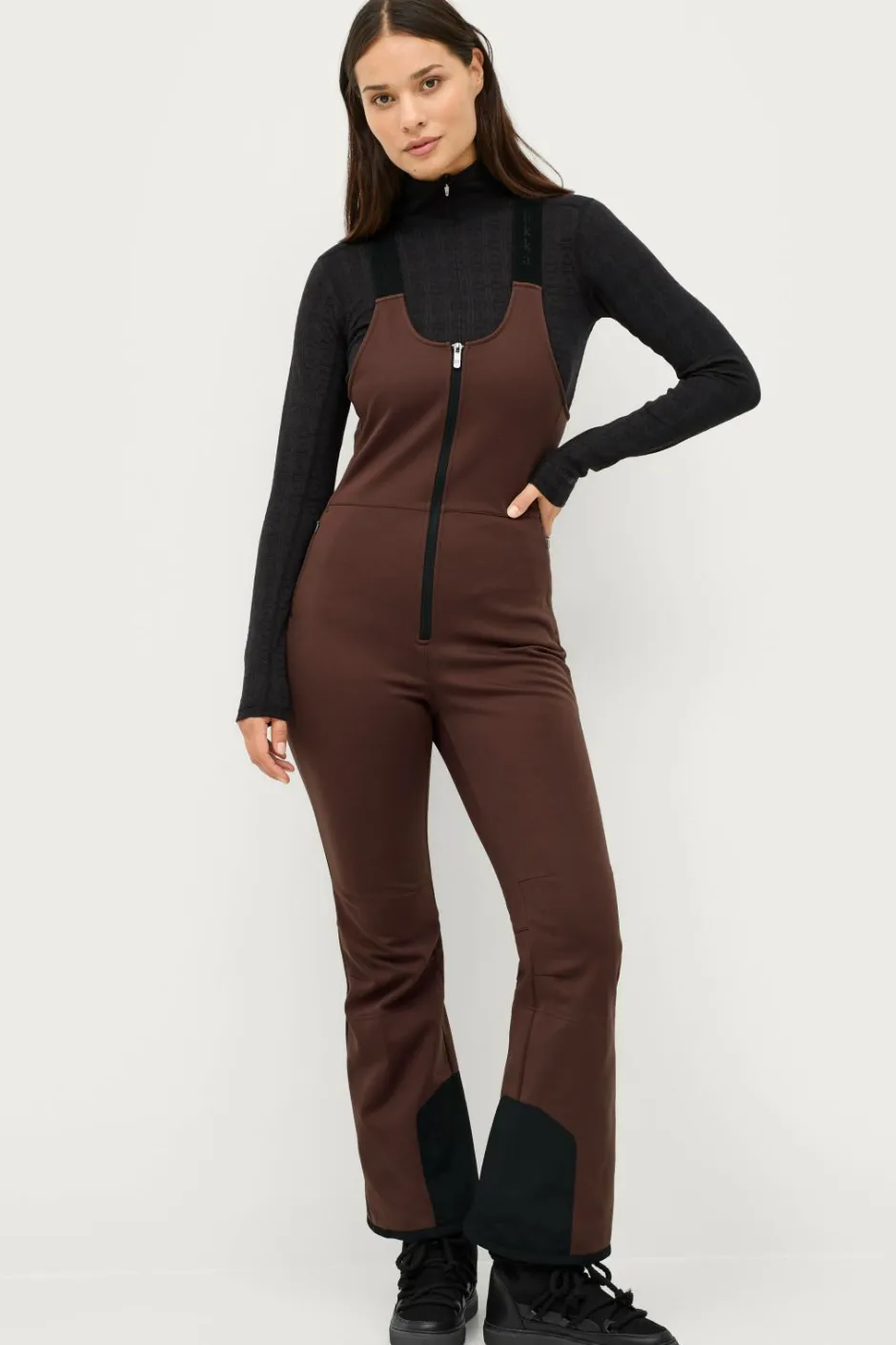 Áhkká Skibukser Gold Softshell Bib Ski Pant^Dame Overtøj|Overtøj