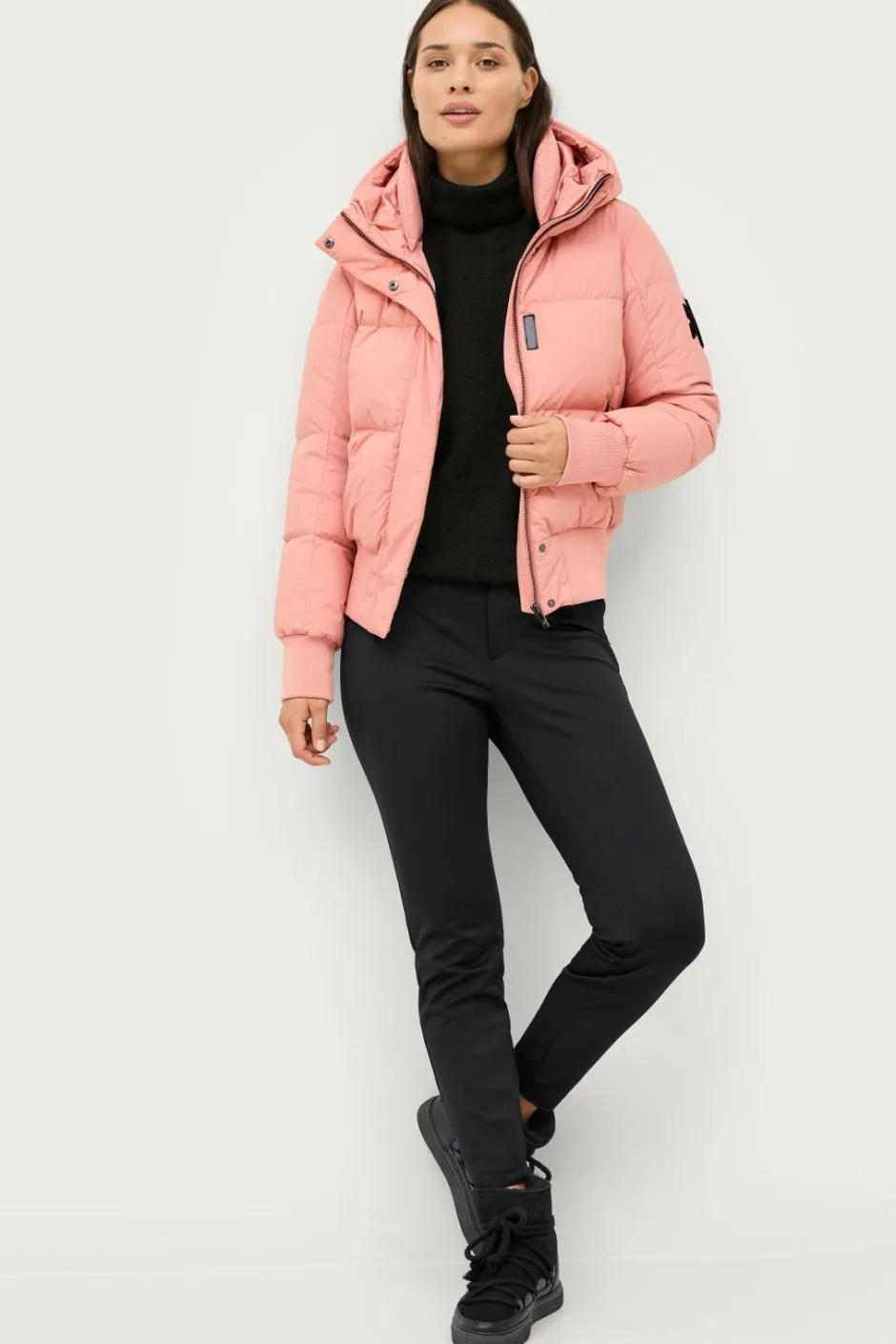 New Skijakke Gold Down Ski Rib Jacket Dame Overtøj|Overtøj