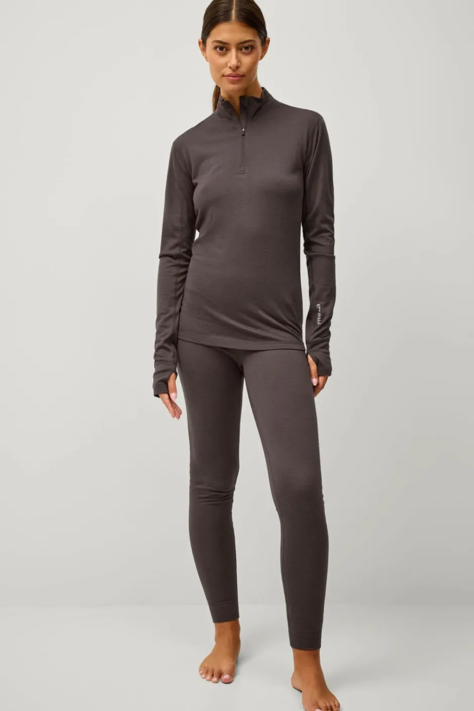 Áhkká Termisk top Merino Wool LS Halfzip W^Dame Skiundertøj|Skiundertøj