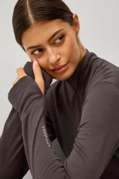 Áhkká Termisk top Merino Wool LS Halfzip W^Dame Skiundertøj|Skiundertøj