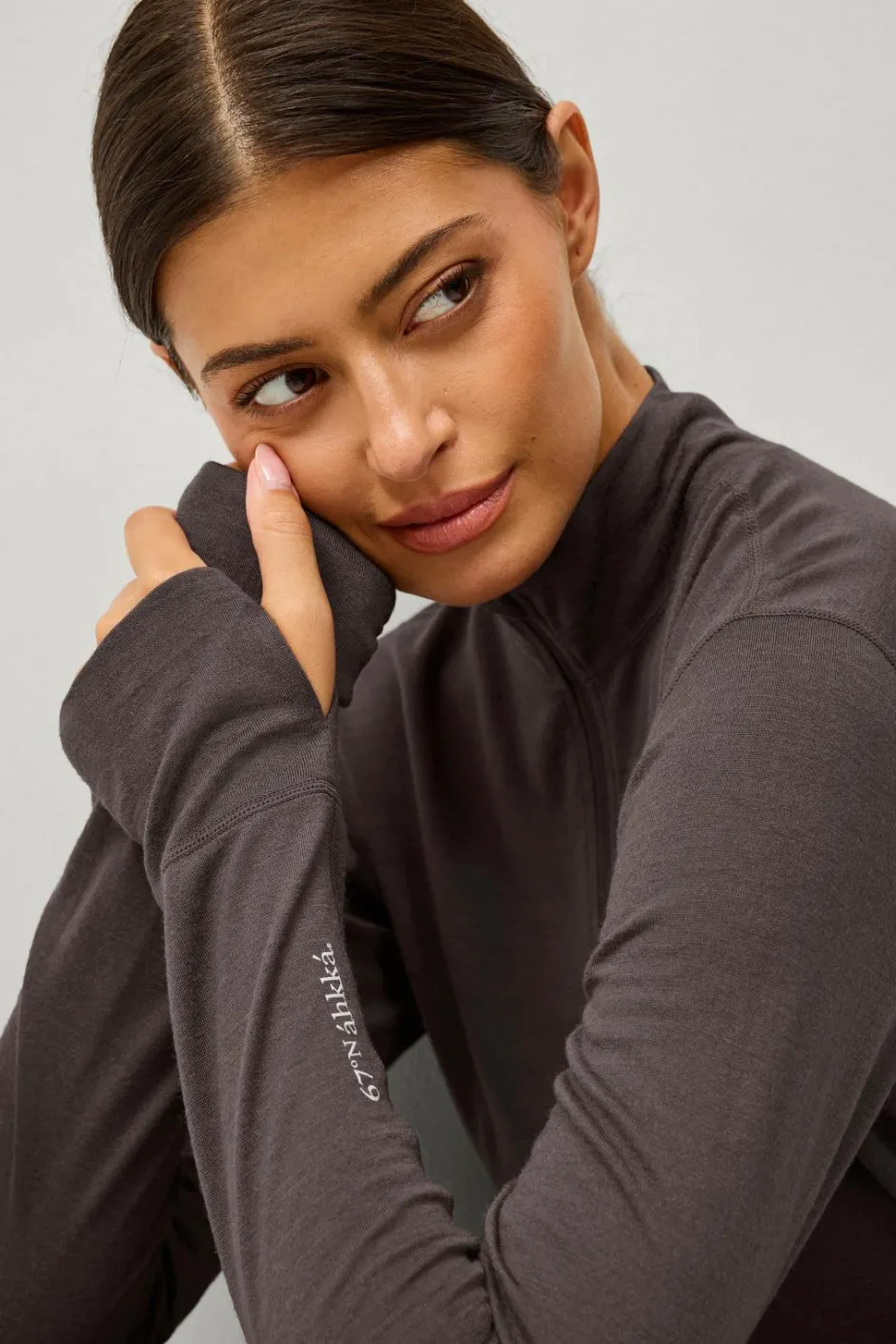 Áhkká Termisk top Merino Wool LS Halfzip W^Dame Skiundertøj|Skiundertøj
