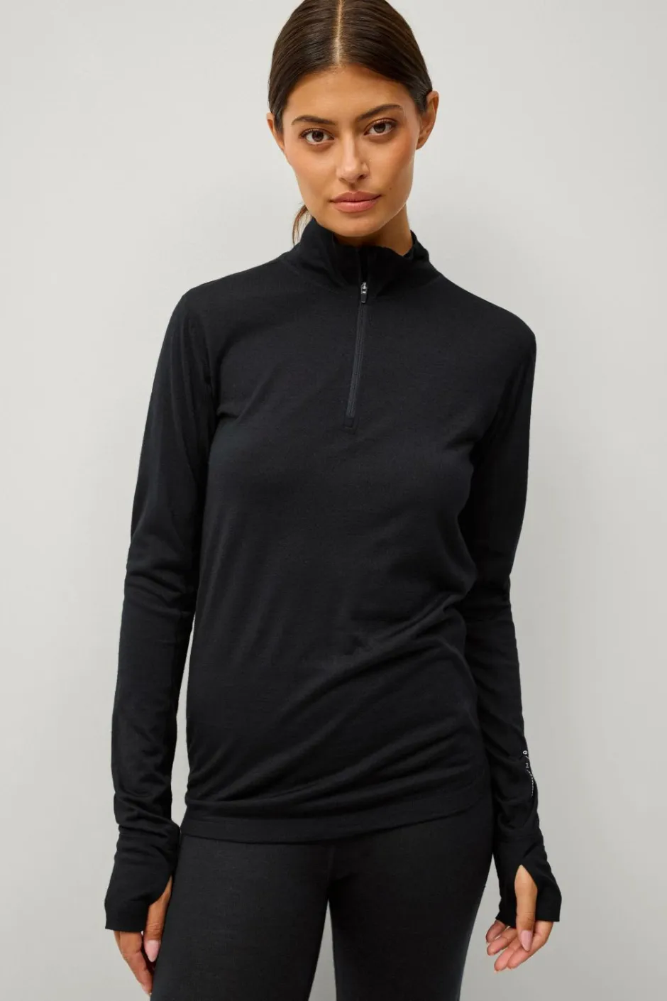 Sale Termisk top Merino Wool LS Halfzip W Dame Skiundertøj|Skiundertøj