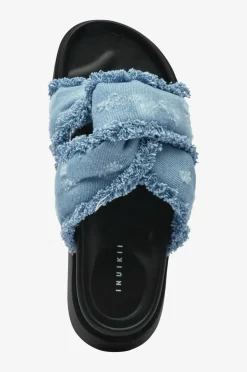 Outlet Sandaler Soft Crossed Jeans Dame Sandaler & Sandaler Med Hæl