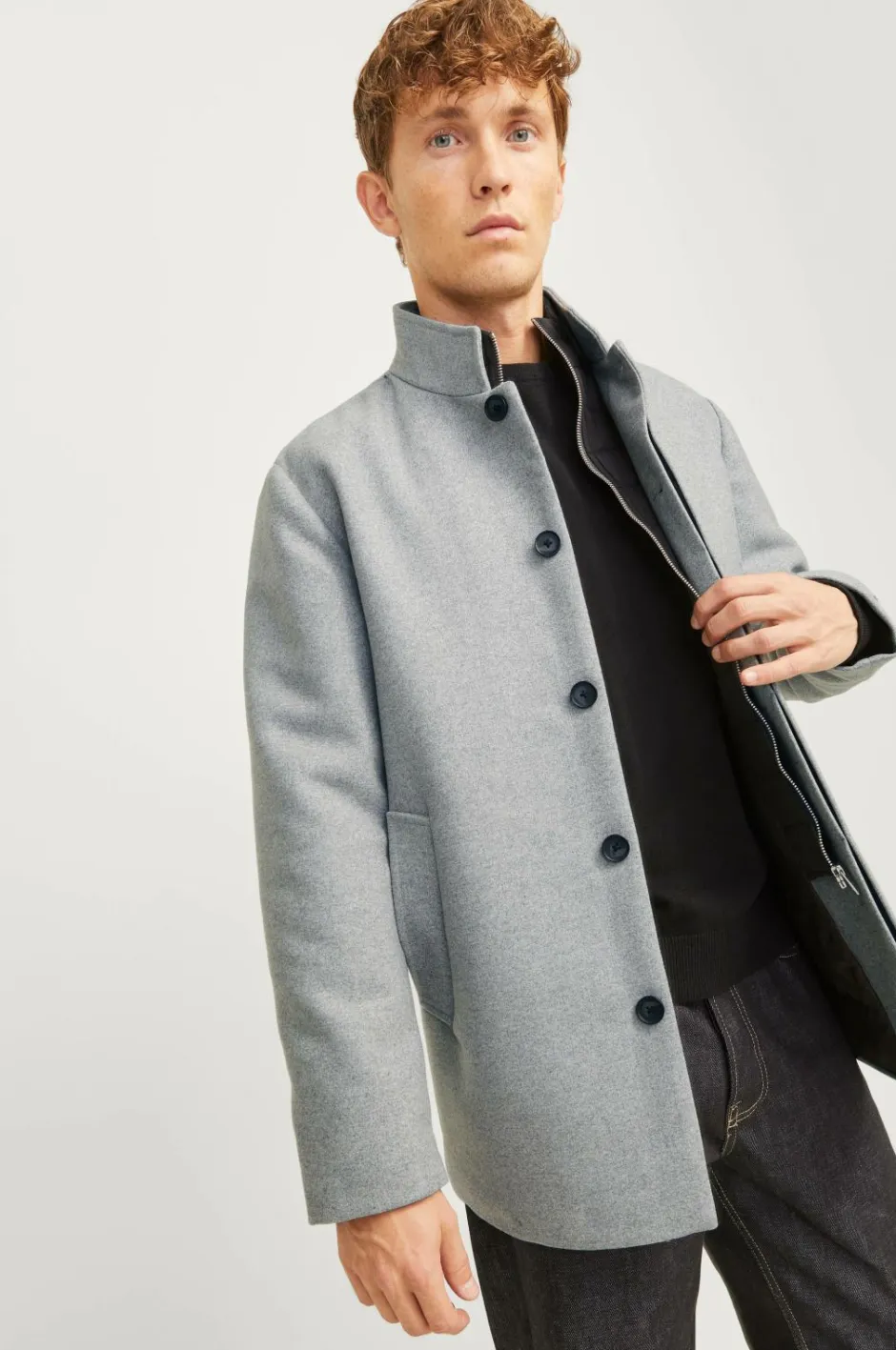 Jack & Jones Jakke jjeHarrison Wool Jacket SN^ Jakker & Frakker