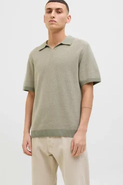 Outlet Poloshirt jprcCeaston Knit Split Neck SS SN Poloshirts