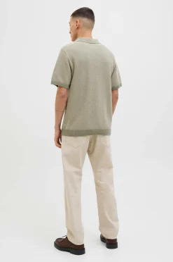 Outlet Poloshirt jprcCeaston Knit Split Neck SS SN Poloshirts