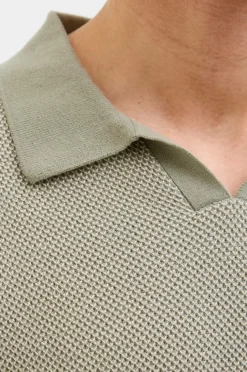 Outlet Poloshirt jprcCeaston Knit Split Neck SS SN Poloshirts