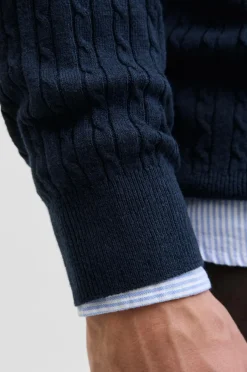 Jack & Jones Pullover jjeEmil Knit Cable Crew Neck^ Trøjer