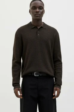 New Pullover jjeGeorge Knit Polo LS SN Poloshirts