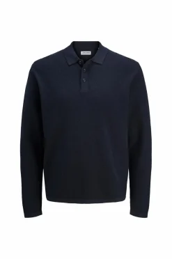 New Pullover jjeGeorge Knit Polo LS SN Poloshirts